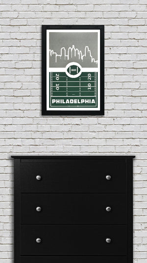 Limited Edition Philadelphia Eagles Poster - 8 Bit Retro Art Print - 13x19"