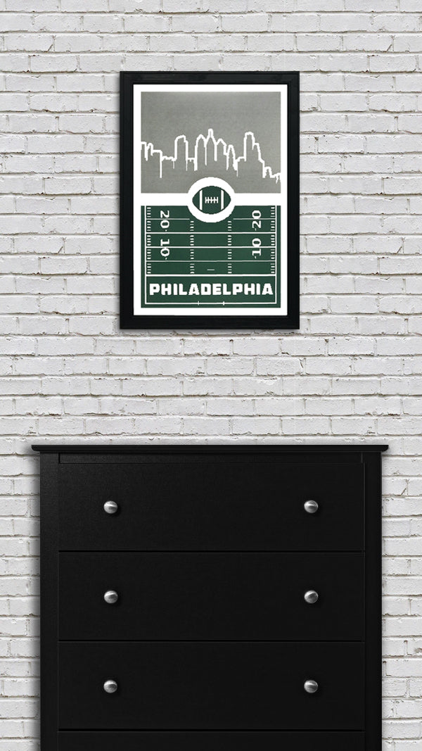 Limited Edition Philadelphia Eagles Poster - 8 Bit Retro Art Print - 13x19"