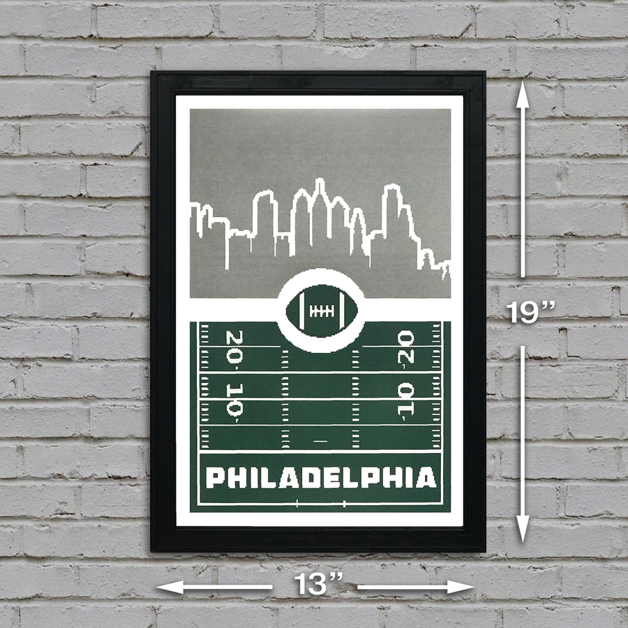 Limited Edition Philadelphia Eagles Poster - 8 Bit Retro Art Print - 13x19"