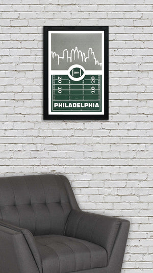 Limited Edition Philadelphia Eagles Poster - 8 Bit Retro Art Print - 13x19"