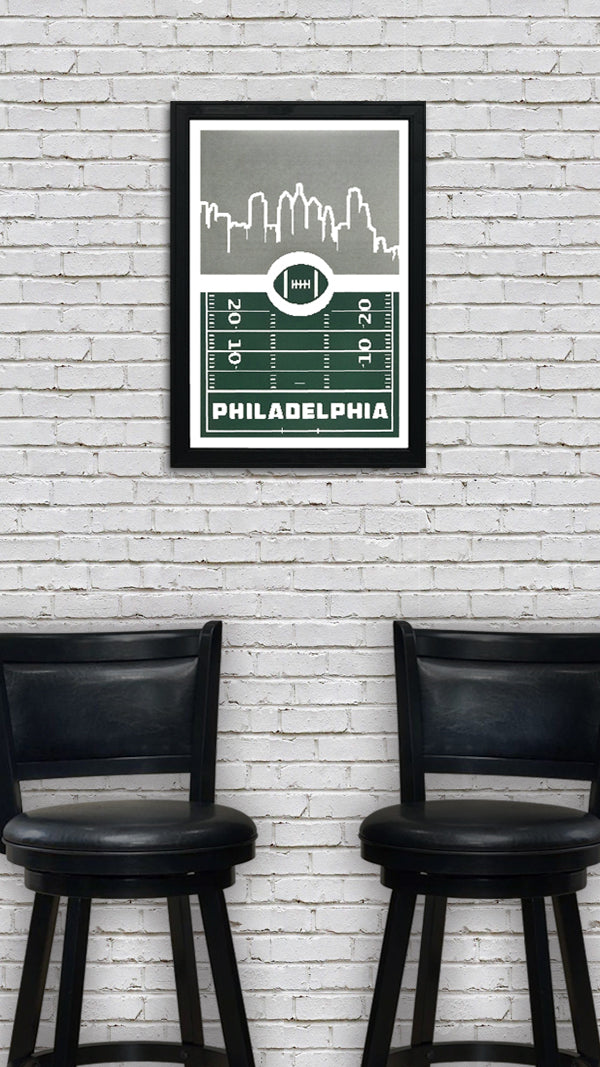 Limited Edition Philadelphia Eagles Poster - 8 Bit Retro Art Print - 13x19"