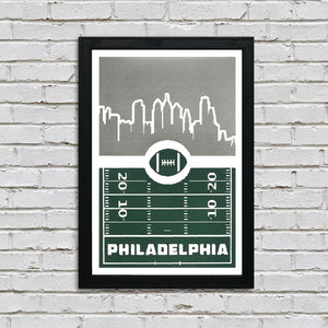 Limited Edition Philadelphia Eagles Poster - 8 Bit Retro Art Print - 13x19"