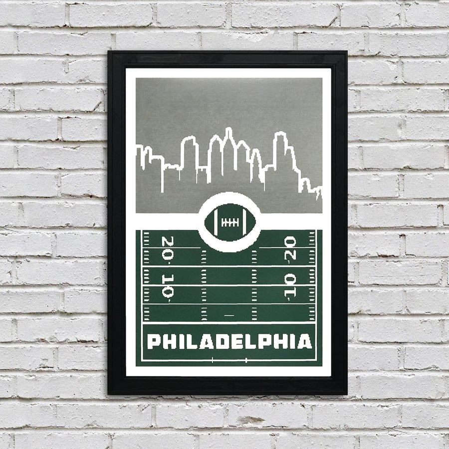 Limited Edition Philadelphia Eagles Poster - 8 Bit Retro Art Print - 13x19"