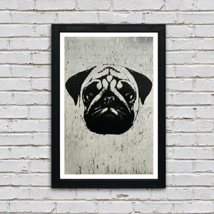 Limited Edition Pug Art Poster - 13x19"