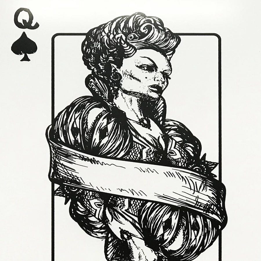 Limited Edition Queen of Spades Poster Art Print - 13x19"