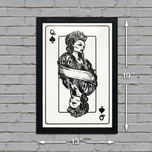 Limited Edition Queen of Spades Poster Art Print - 13x19"