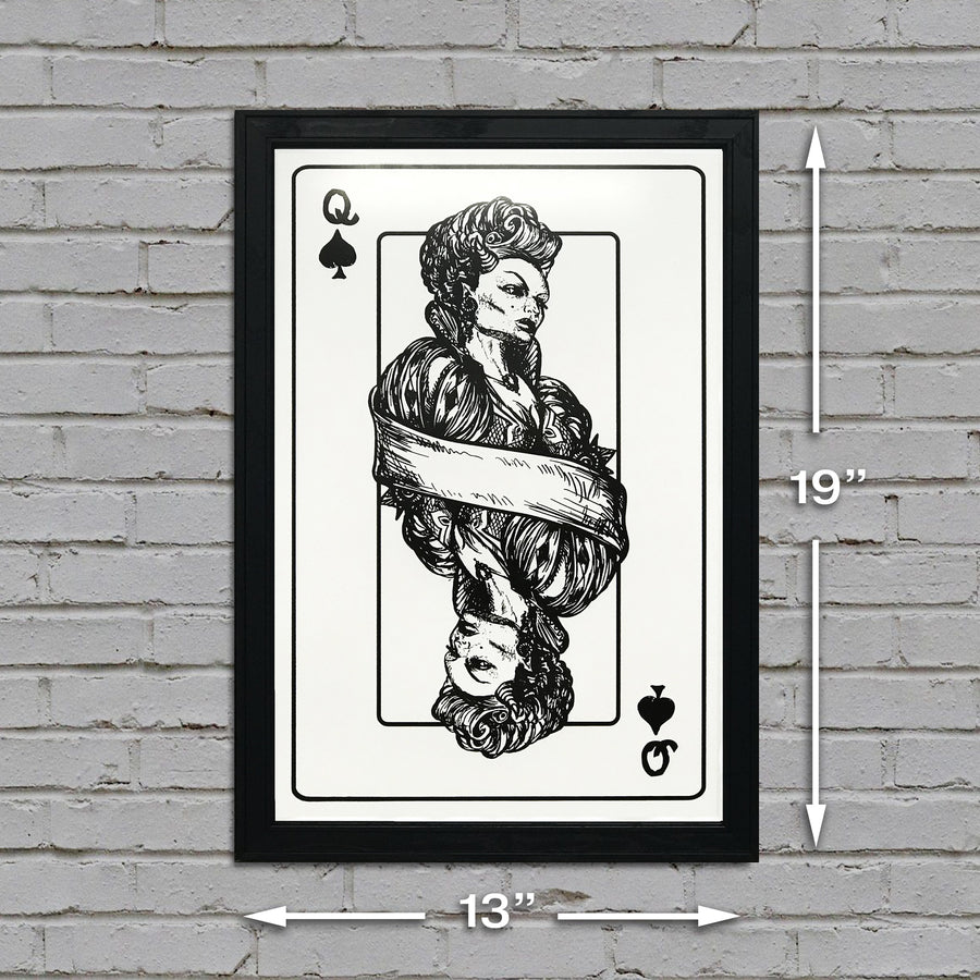 Limited Edition Queen of Spades Poster Art Print - 13x19"