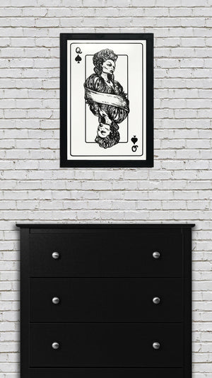 Limited Edition Queen of Spades Poster Art Print - 13x19"