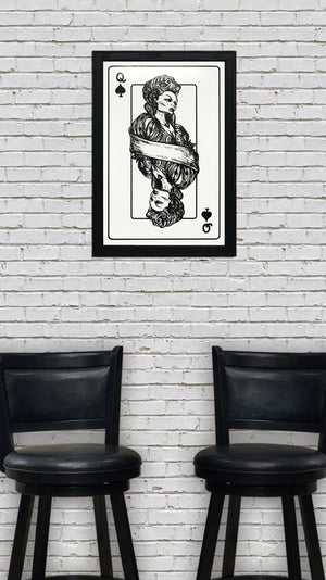 Limited Edition Queen of Spades Poster Art Print - 13x19"