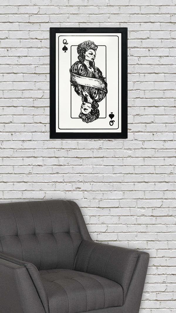 Limited Edition Queen of Spades Poster Art Print - 13x19"