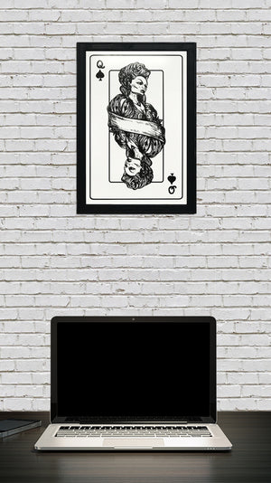 Limited Edition Queen of Spades Poster Art Print - 13x19"