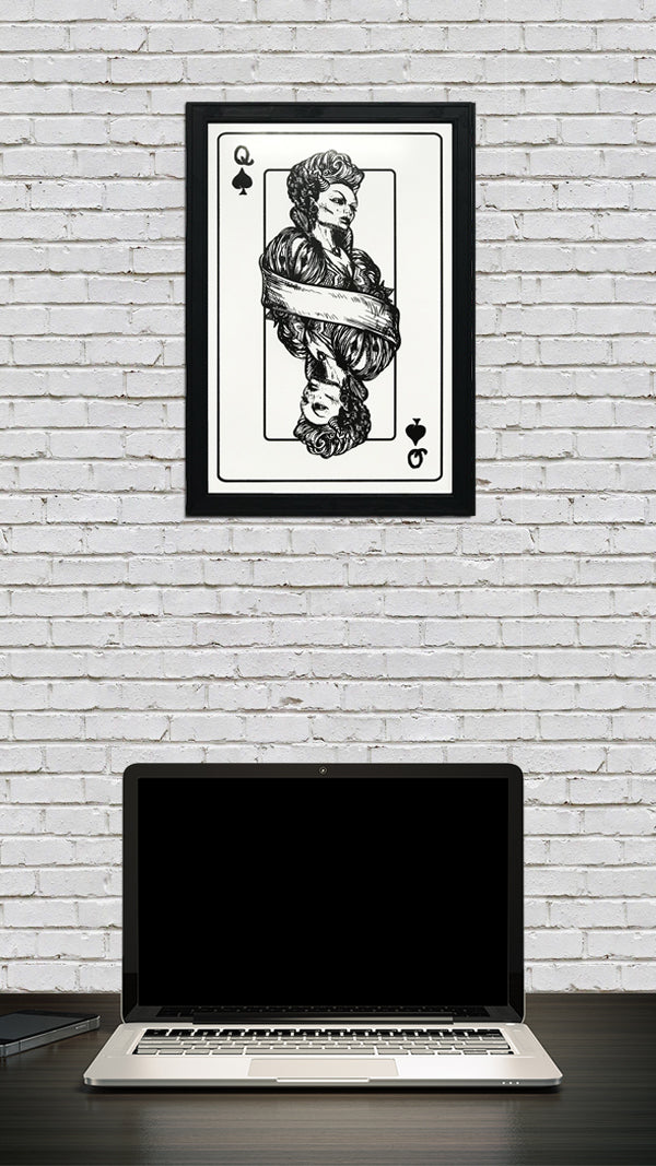 Limited Edition Queen of Spades Poster Art Print - 13x19"