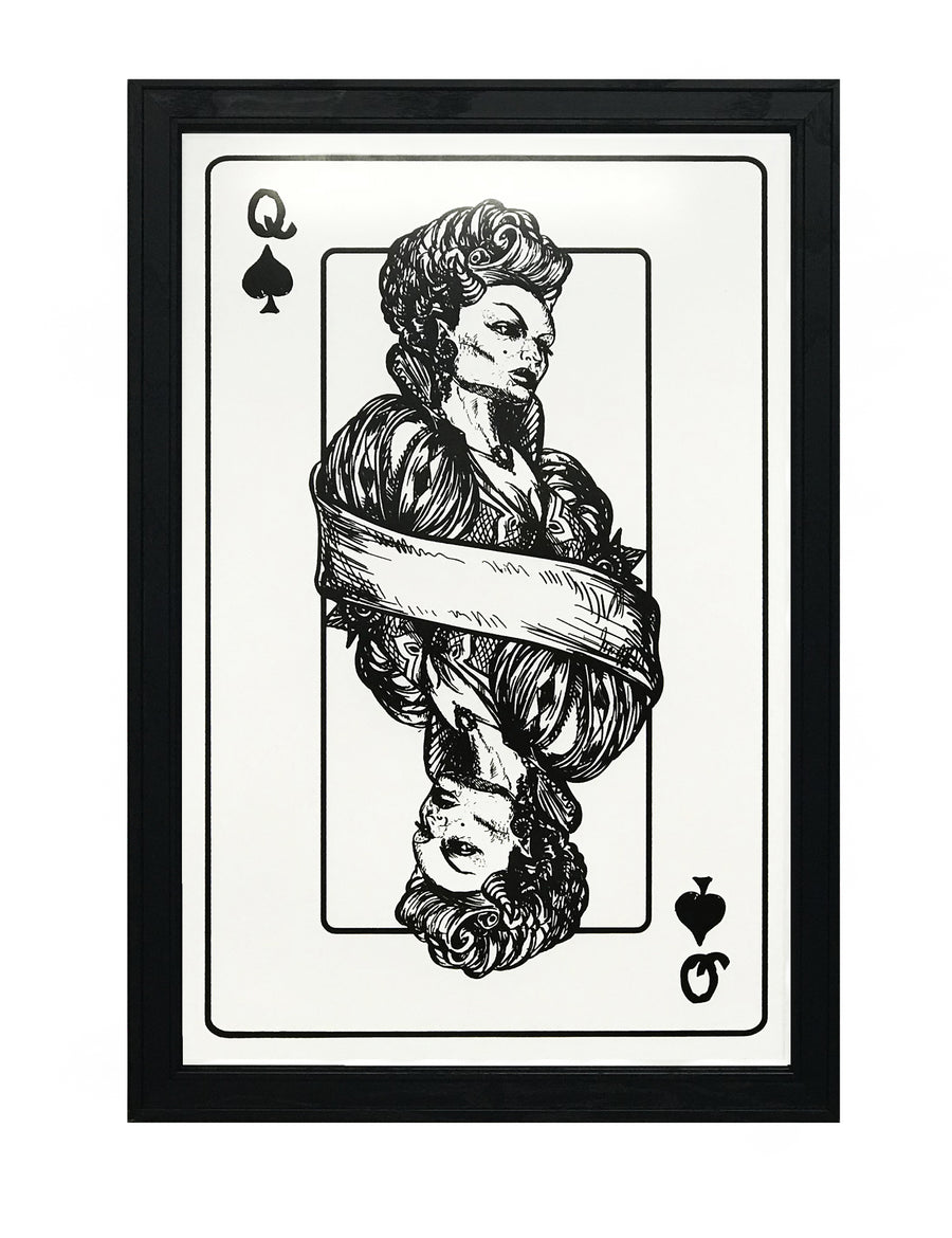 Limited Edition Queen of Spades Poster Art Print - 13x19"