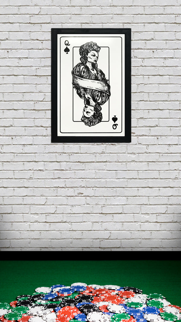 Limited Edition Queen of Spades Poster Art Print - 13x19"