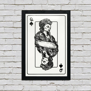 Limited Edition Royal Flush Complete Set Skeleton Card Art Prints / Posters - 13x19"