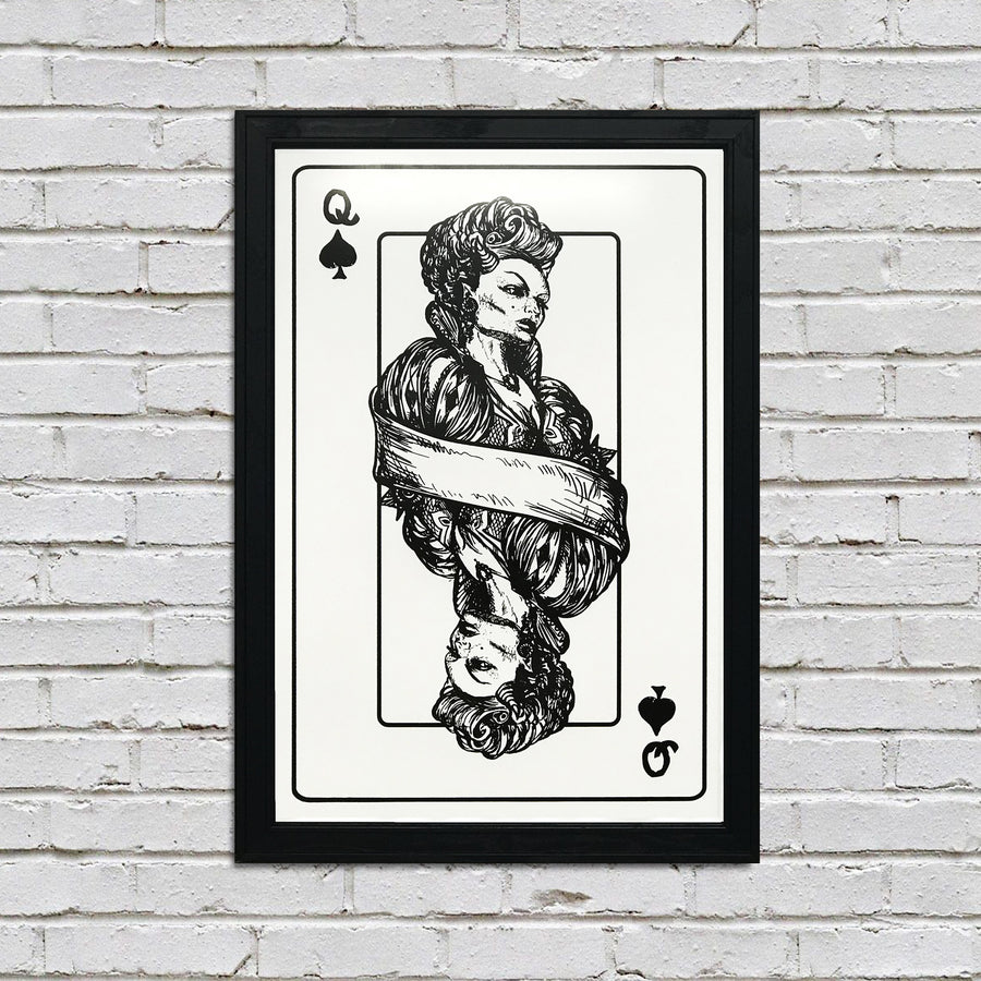 Limited Edition Royal Flush Complete Set Skeleton Card Art Prints / Posters - 13x19"