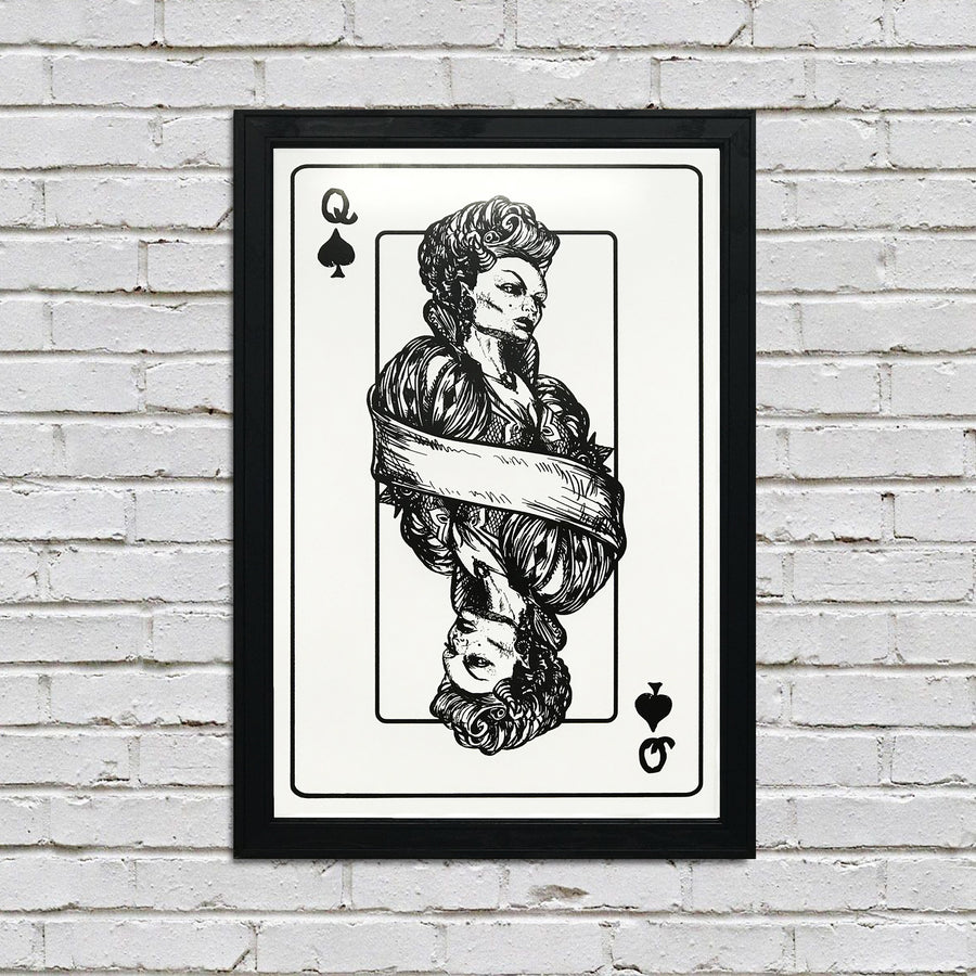 Limited Edition Queen of Spades Poster Art Print - 13x19"