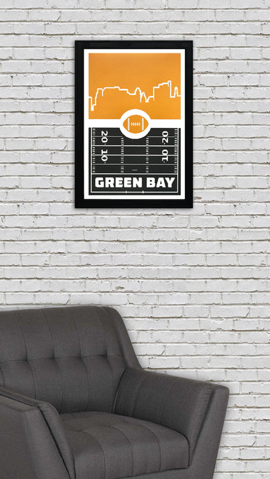 Limited Edition Green Bay Packers Poster Art - Retro Video Game Print - 13x19"