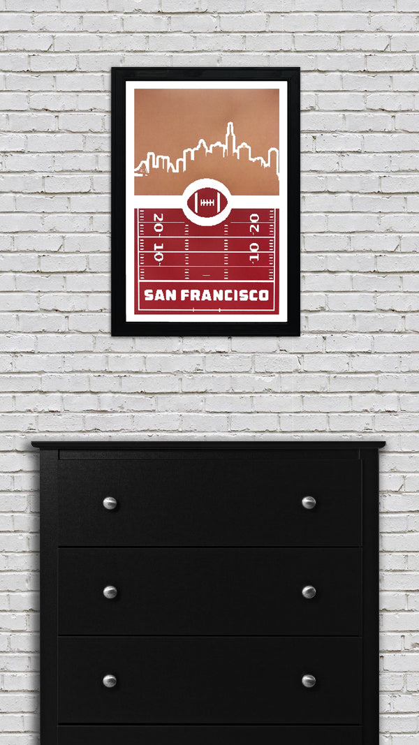 Limited Edition San Francisco 49ers Poster Art - Retro Print 13x19"