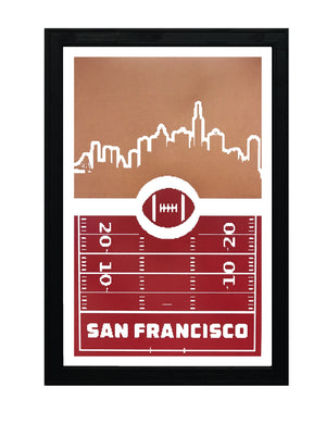 Limited Edition San Francisco 49ers Poster Art - Retro Print 13x19"