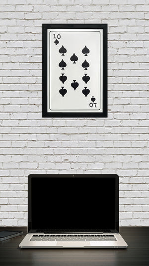 Limited Edition 10 of Spades Art Print / Poster - 13x19"