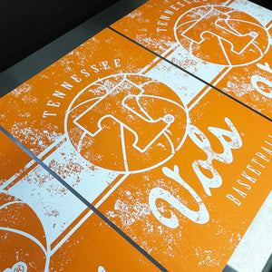 Limited Edition Tennessee Volunteers Basketball Poster - Tennessee Vols Poster Art - 13x19"