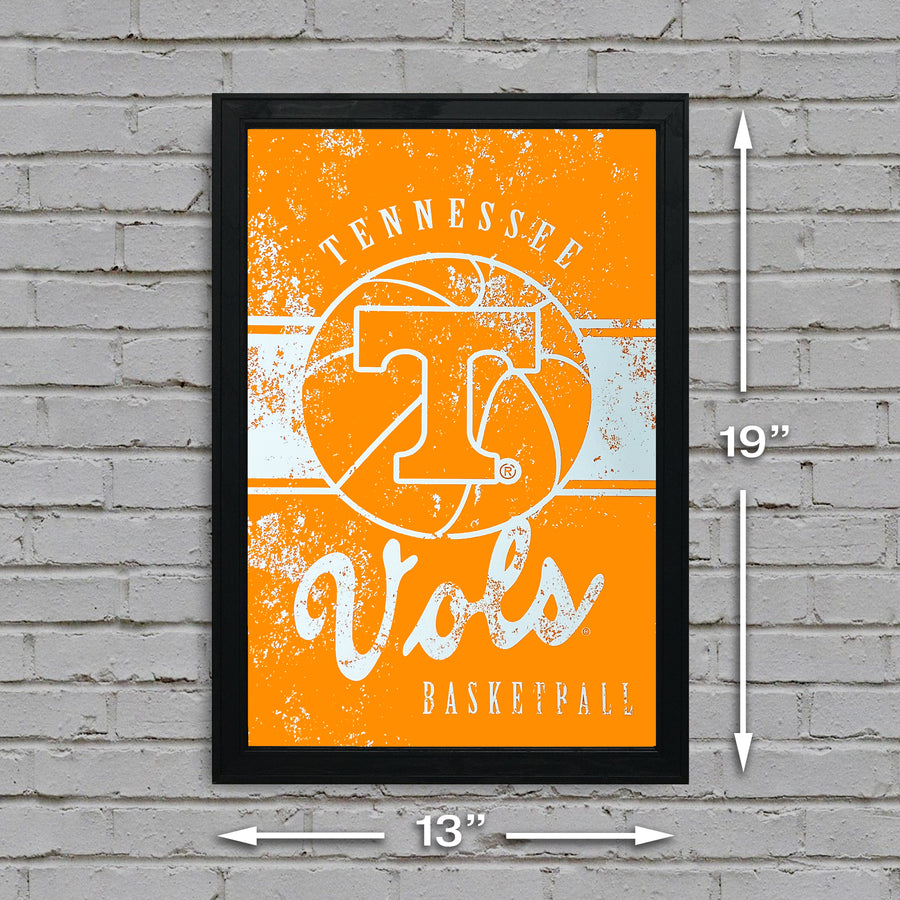 Limited Edition Tennessee Volunteers Basketball Poster - Tennessee Vols Poster Art - 13x19"