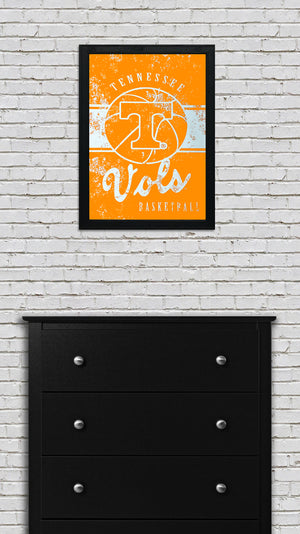 Limited Edition Tennessee Volunteers Basketball Poster - Tennessee Vols Poster Art - 13x19"