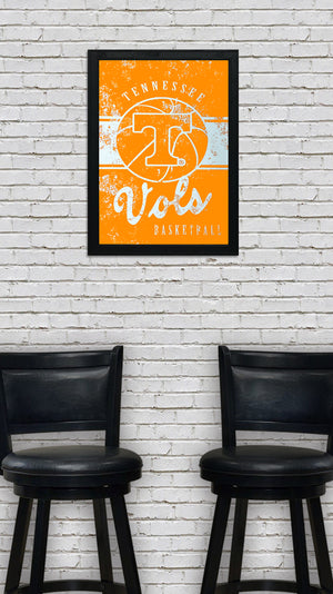 Limited Edition Tennessee Volunteers Basketball Poster - Tennessee Vols Poster Art - 13x19"