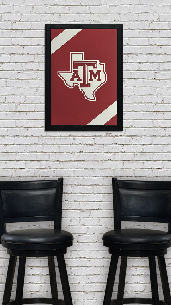Limited Edition Texas A&M Aggies Logo Poster - Texas A&M State Logo Poster Art - 13x19"