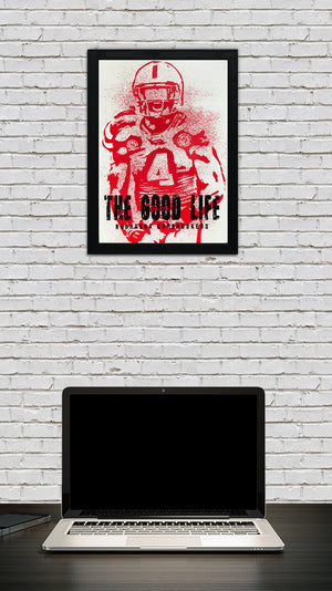 Limited Edition The Good Life Nebraska Cornhuskers Lavonte David Modern Era Poster Art - 13x19"