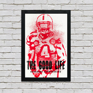 Limited Edition The Good Life Nebraska Cornhuskers Lavonte David Modern Era Poster Art - 13x19"