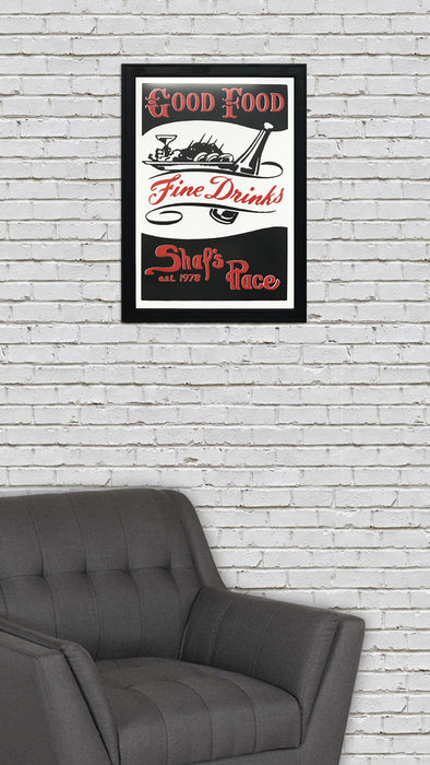 Limited Edition Shaf's Place Good Food Fine Drinks Art Print - 13" x 19"