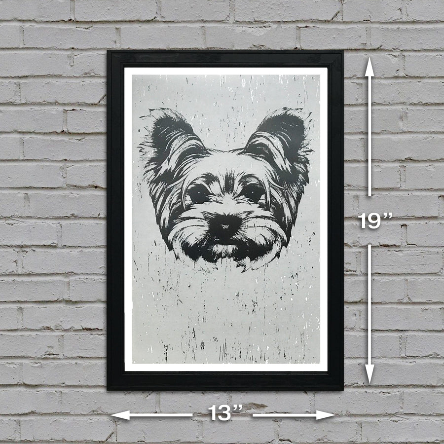 Limited Edition Yorkshire Terrier Art Poster / Print - 13x19"