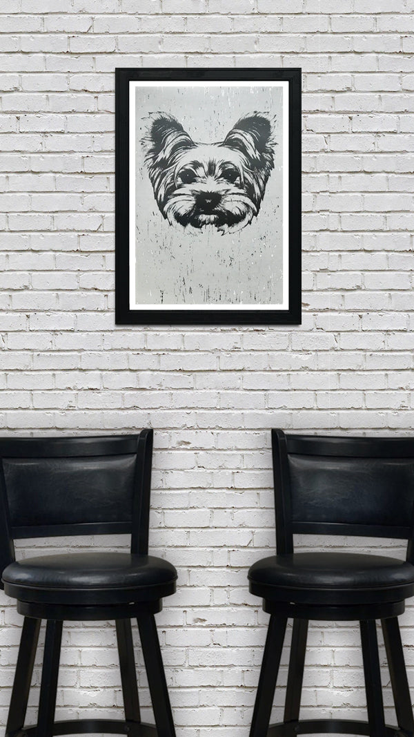 Limited Edition Yorkshire Terrier Art Poster / Print - 13x19"