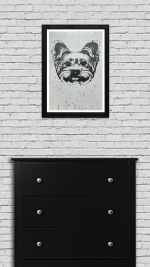 Limited Edition Yorkshire Terrier Art Poster / Print - 13x19"