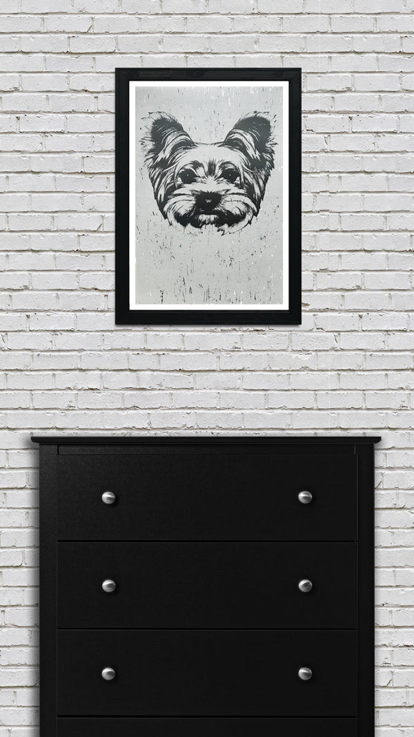 Limited Edition Yorkshire Terrier Art Poster / Print - 13x19"