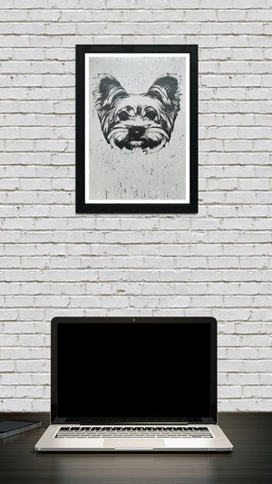 Limited Edition Yorkshire Terrier Art Poster / Print - 13x19"