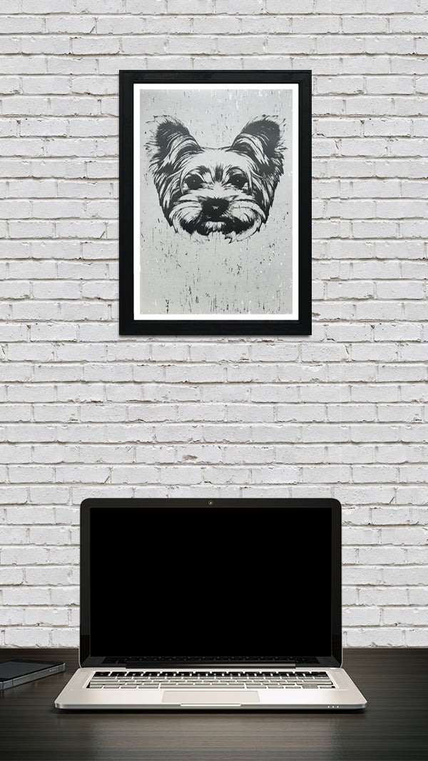 Limited Edition Yorkshire Terrier Art Poster / Print - 13x19"