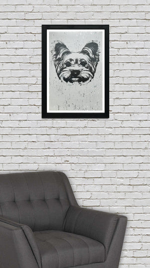 Limited Edition Yorkshire Terrier Art Poster / Print - 13x19"