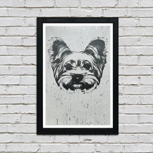 Limited Edition Yorkshire Terrier Art Poster / Print - 13x19"